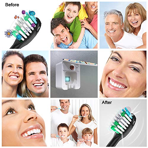 UV Toothbrush Sanitizer, Rechargeable, 3D Design Z4213