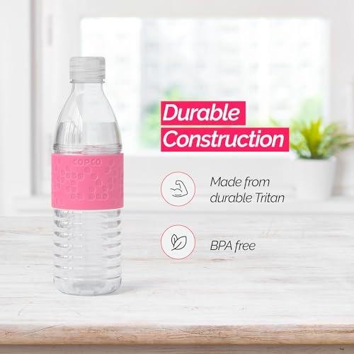Reusable Tritan Water Bottle with Spill Resistant Lid, 16.9 oz, Light Blue R276