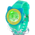Juboos Kid's Digital Watch for Boys and Girls, Waterproof LCD Digital Sports Kids Watch with 7 Color LED Lights, Stopwatch, Alarm, Suitable for 4-12
