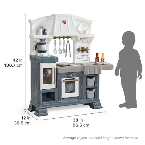 Gourmet Kitchen Playset for Kids, Indoor/Outdoor Play Kitchen, 20+ Piece Toy Set X985