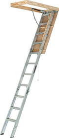 Louisville Ladder AA2210 Elite Aluminum Attic Ladder, 375 Pound Load Capacity, 22-1/2 x 54"