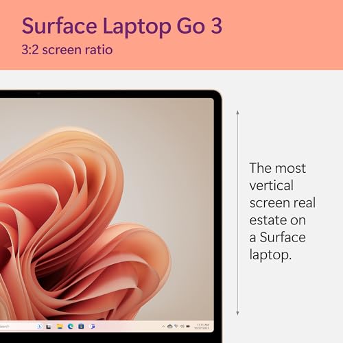 Surface Laptop Go 3 - 12.4" Touchscreen, Intel Core i5, 8GB RAM, 256GB SSD, Windows 11 P2629