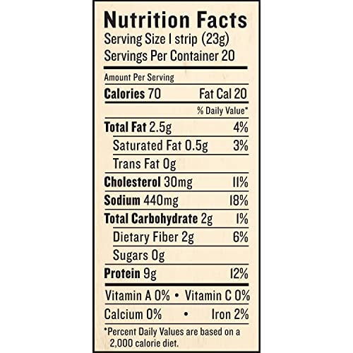 Snack Strips, Venison Beef, Sea Salt Pepper, 0.8 oz, 10 ct G8689