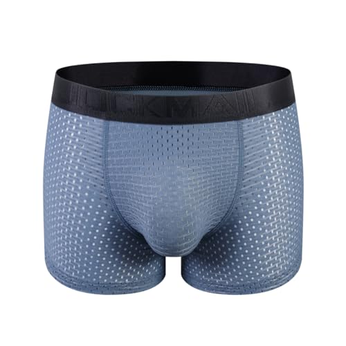 Men's Mesh Shapewear Boxer Briefs with Butt Enhancing Pads W939