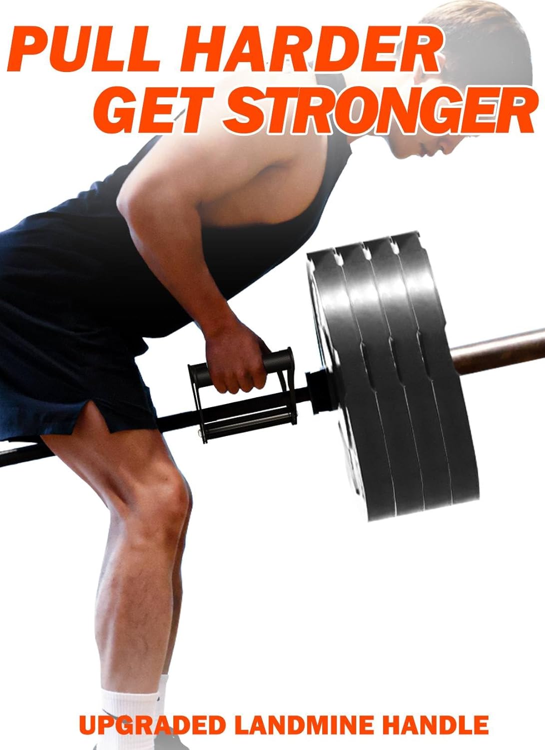 V Bar Attachment for Barbell, Portable Landmine Handle for Olympic Bars M273241