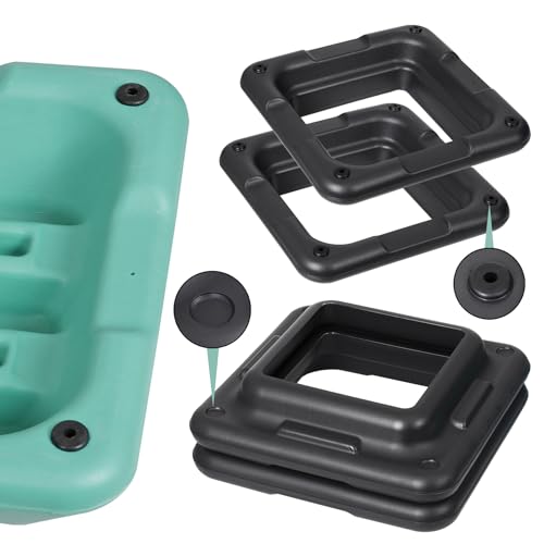 16" x 16" Aerobic Stepper Platform with 4 Adjustable Risers, Green V143