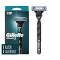 Gillette Mach3 Razor for Men, 1 Razor Handle + 1 Blade Refill