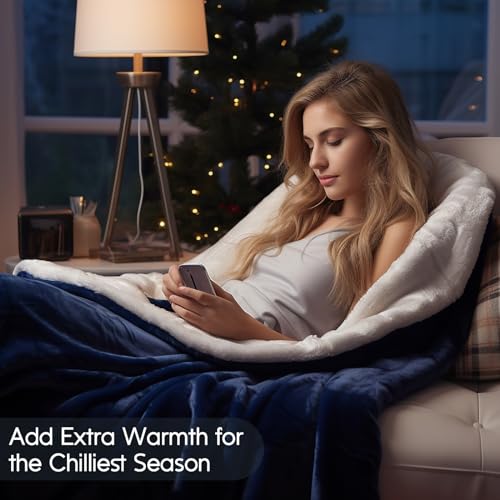 Heated Fleece Twin Electric Blanket with Timer E929
