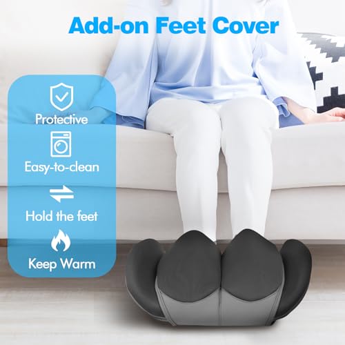 Electric Shiatsu Foot Massager with Heat, Vibration for Plantar Fasciitis and Muscle Tension M6543