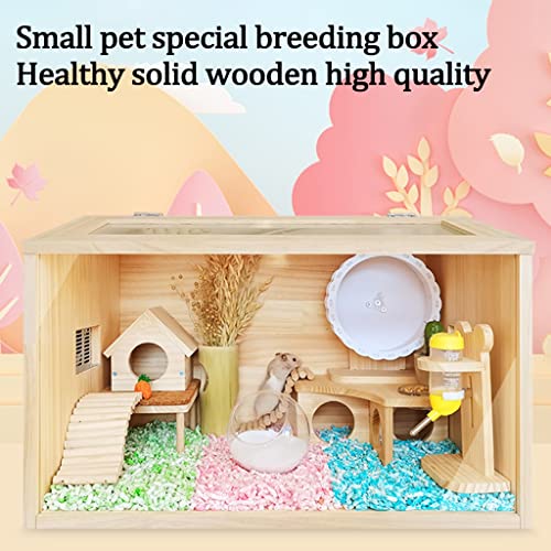 Wooden Hamster Cage, Reptile Terrarium, Small Animal Habitat C564