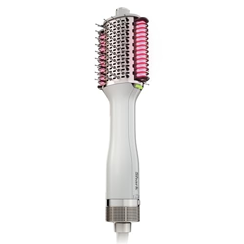 Shark HT212 SmoothStyle Heated Comb + Blow Dryer Brush with Heat Resistant Storage Bag, Dual Mode, for All Hair Types, Silk