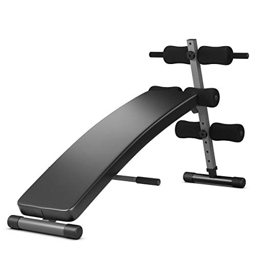 GOPLUS Adjustable Bench Sit up Bench Slant Board Decline Ab Bench Crunch Board