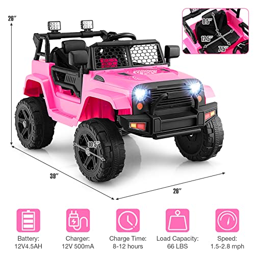 12V Licensed Toyota FJ Electric Ride-On Truck for Kids with Remote Control W141137