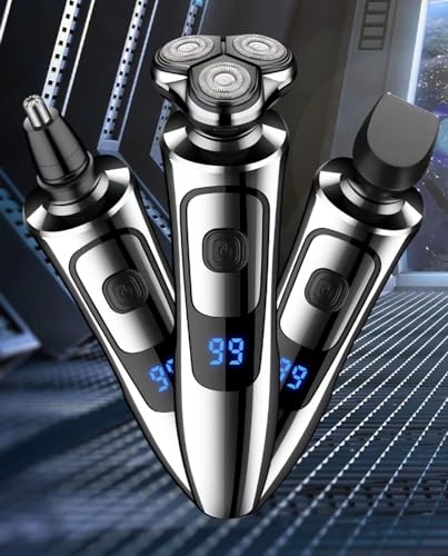 Electric Razor for Men, Rechargeable Wet & Dry Shaver, IPX7 Waterproof G630