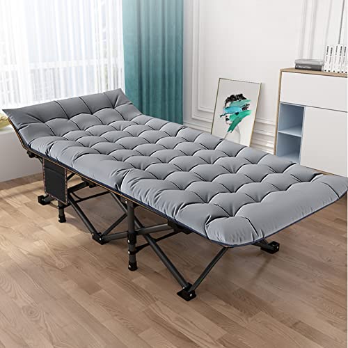 Folding Camping Cot with Carry Bag, Double Layer Oxford Portable H781789