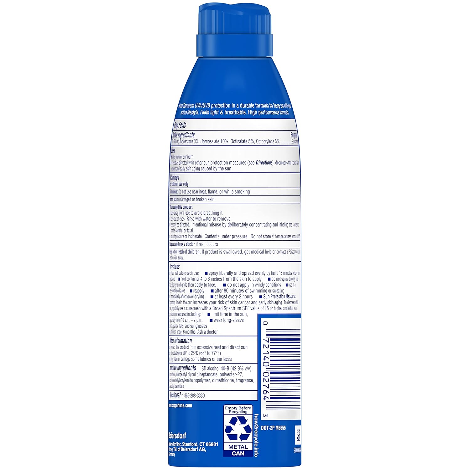 Sport Sunscreen Spray SPF 50 and Stick SPF 40, Water Resistant O1610