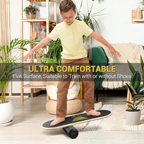 Balance Board with Adjustable Stoppers for Balance Training O80214