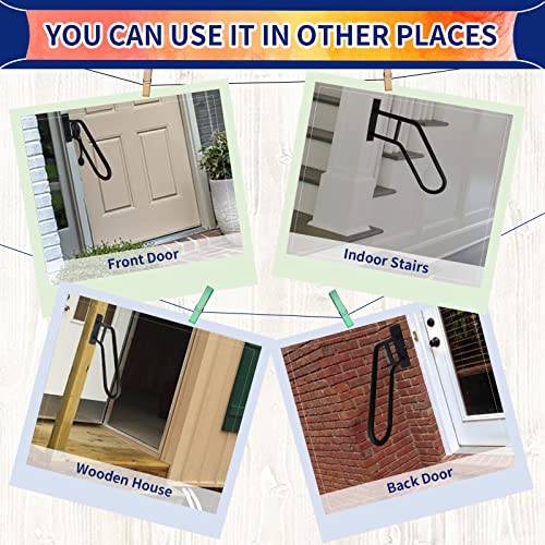 Outdoor Handrail Wall Mount for Garage, Porch, Garden Steps U776