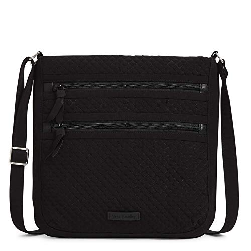 Vera Bradley Women's Microfiber Triple Zip Hipster Crossbody Purse