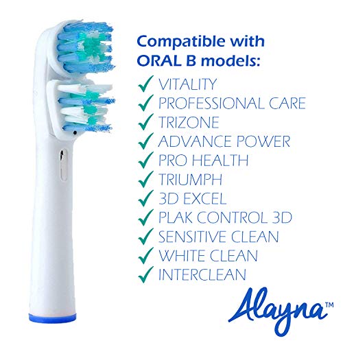 Replacement Brush Heads Compatible with OralB Braun, Pack of 20 Electric Toothbrush Heads S584723