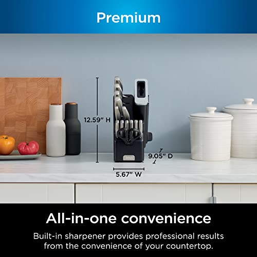 14-Piece German Stainless Steel Knife Set with Built-in Sharpener R656086