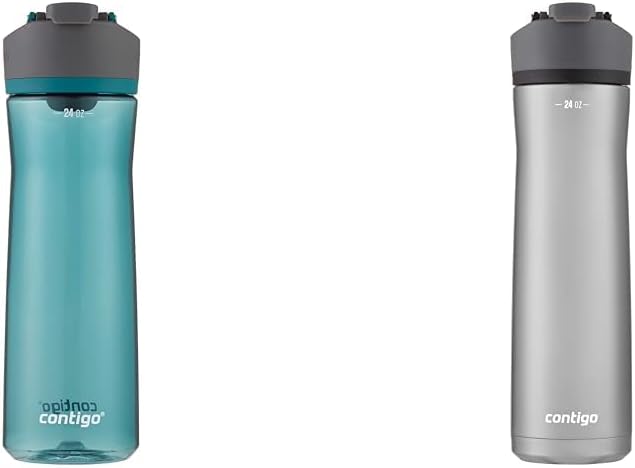 Contigo Cortland 24oz & Cortland Chill 2.0 Stainless Steel 24oz Spill-Proof Water Bottles with Handles