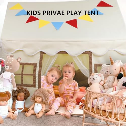 Kids Play Tent with Floor and Star Light, Indoor Outdoor Playhouse K309