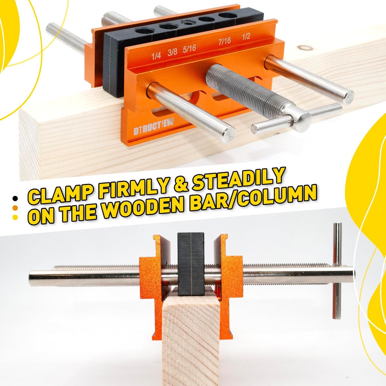 Self Centering Doweling Jig Kit with 6 Drill Guide Bushings G4264