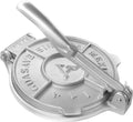 Tortilla Press 8 Inch - Cast Aluminum Tortilla Maker - Heavy-Duty Taco Presser - Made In Mexico Corn Flour Tortilla Press for Homemade Mexican Food - Tortillera Para Hacer Tortillas - 2.5lbs