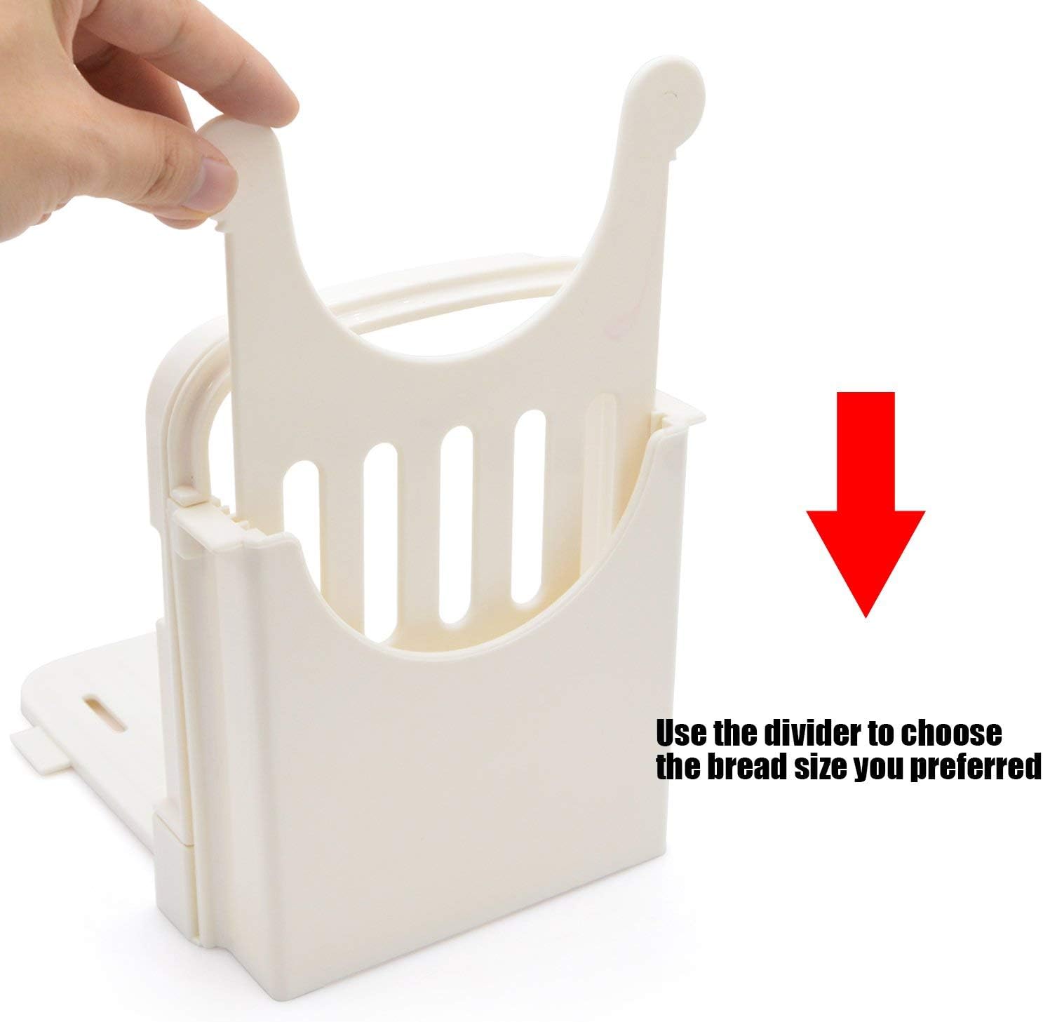 Adjustable Bread Slicer with 4 Slice Thickness G635329