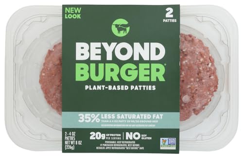 Beyond Meat Plant-based Burger Patties, 8 oz (8 Pack, 16 Patties Total)