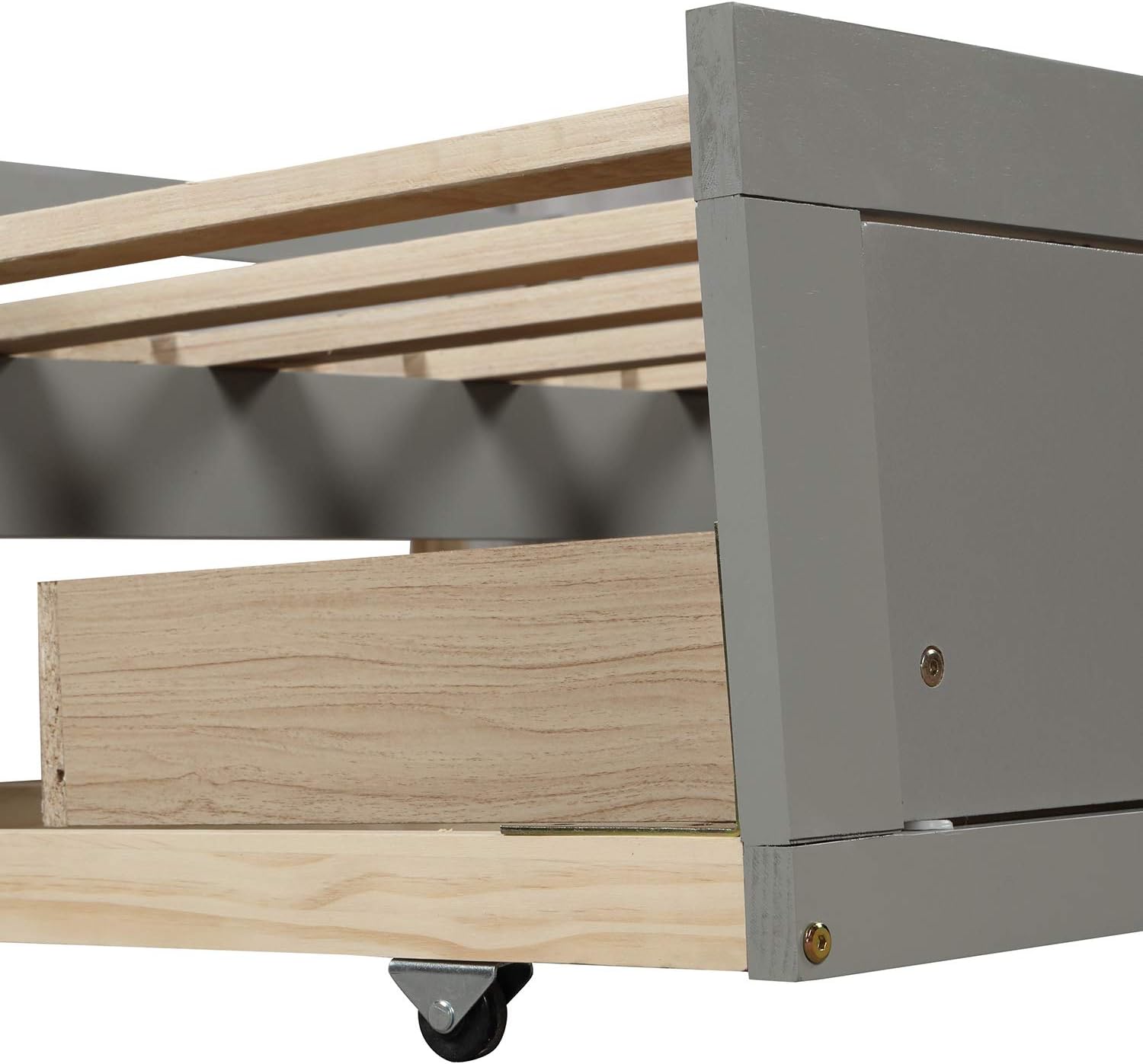Wooden Daybed with Trundle and Storage Drawers, Twin to King, No Box Spring Required X4779