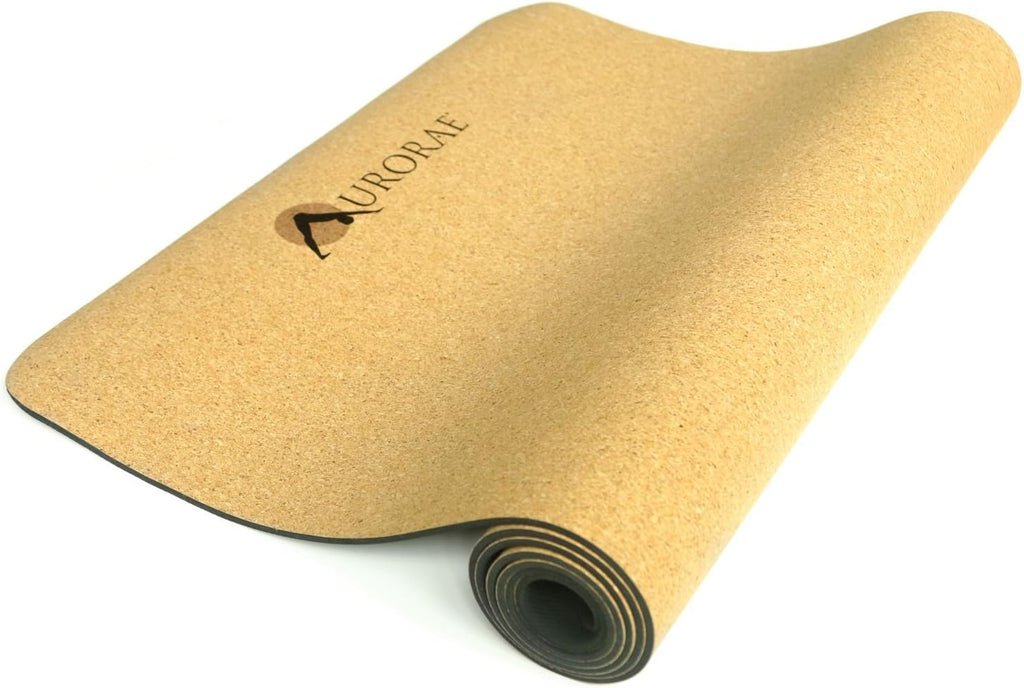 Natural Cork/Rubber Yoga Mat, 5mm Thick, Anti-Tear H119325
