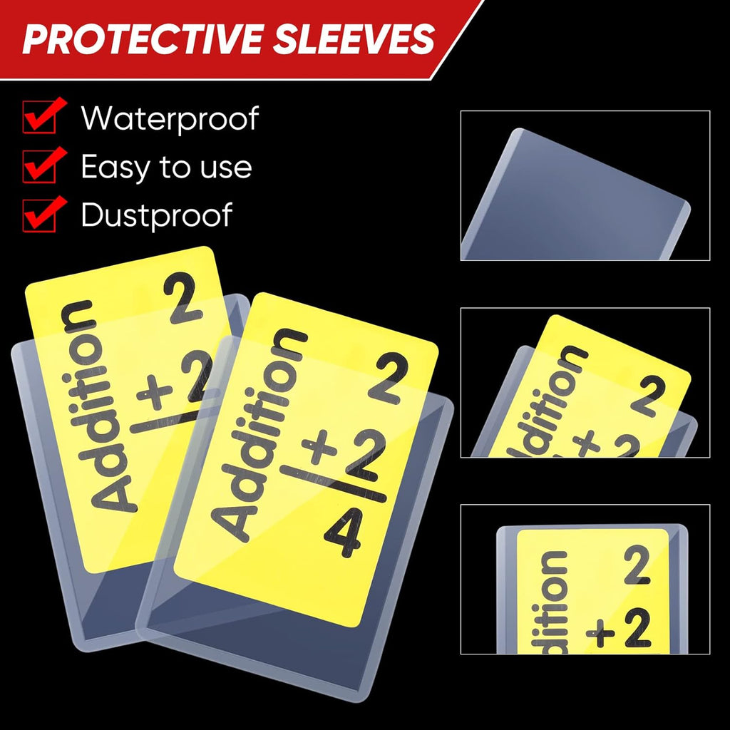 400 Clear Plastic Card Sleeves 3x4 Inches for Trading Cards D472309