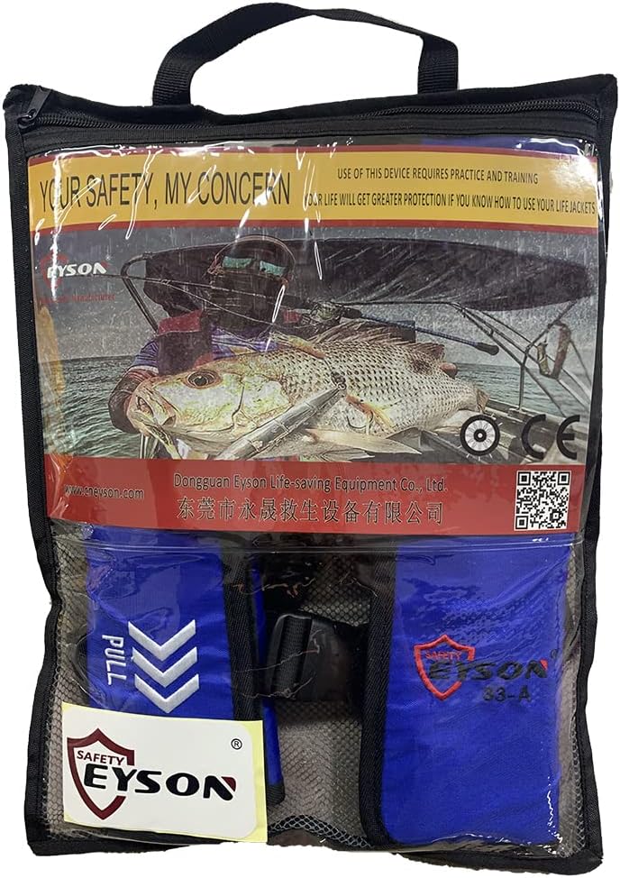 Inflatable Life Jacket Life Vest Automatic Manual Blue G6311