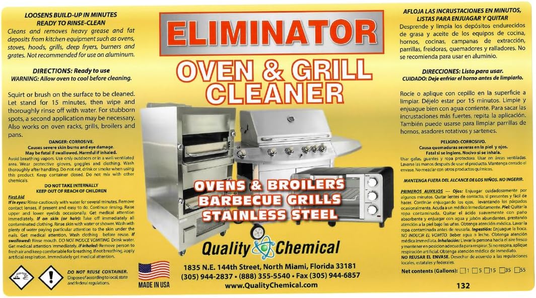Heavy-Duty Oven & Grill Cleaner, Fast Acting, Easy to Use, 5 Gallon Pail T18540
