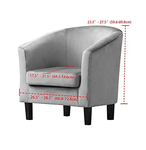 Stretch Tub Chair Cover, Jacquard Club Chair Slipcover, Non-Slip Armchair Cover P125051