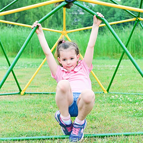 Kids Climbing Dome Tower - 12 ft Jungle Gym Geometric Climber with Rust & UV Resistant Steel I868