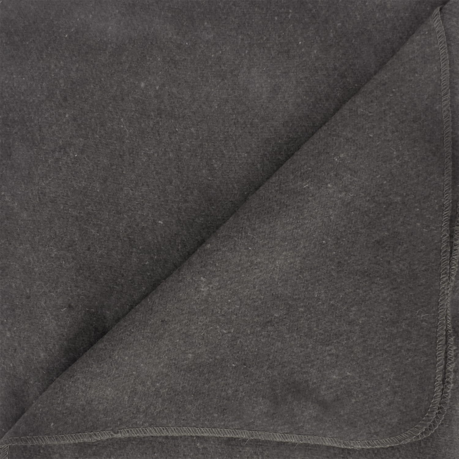 Grey Warm Wool Fire Retardant Blanket, 62" x 80" R6553