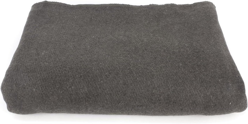 Grey Warm Wool Fire Retardant Blanket, 62" x 80" R6553