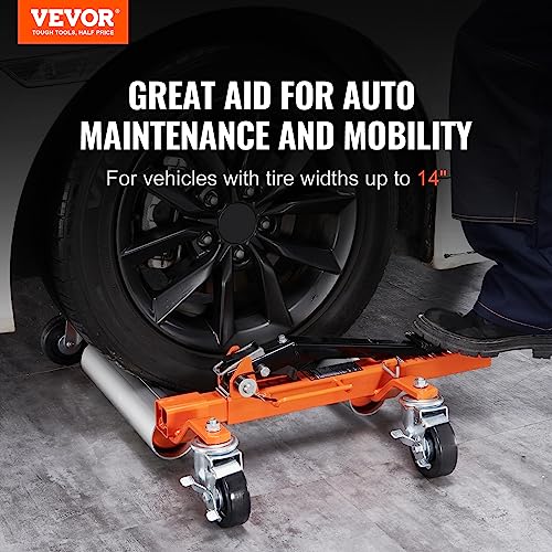 Wheel Dolly Car Skate, Heavy Duty Ratcheting Tire Skate for Car Truck RV Trailer, 1500 LBS N2265