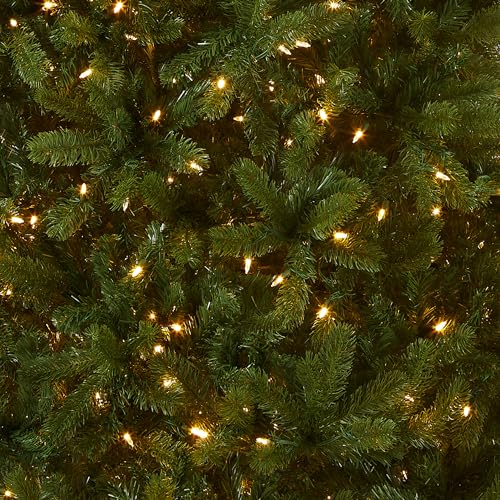 Artificial Full Downswept Christmas Tree with Dual Color LED Lights, 7.5 ft I716143