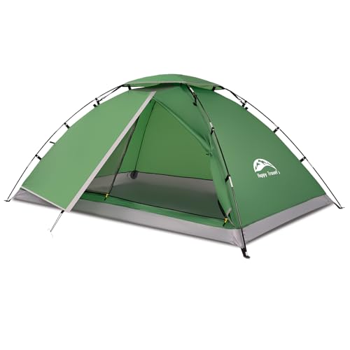Backpacking Tent 1/2 Person Tents for Camping, Waterproof Easy Clip Setup Camping Tent for Adults Kids Outdoor Hiking, Lightweight Portable One Single Man Dome Tent with Rain Fly
