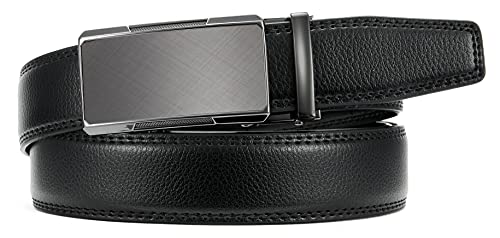 Ratchet Belt for Men 1 1/4 Inch Leather Adjustable J95389