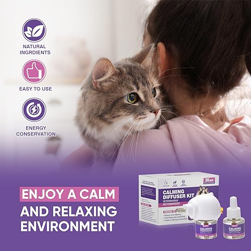 Cat Calming Pheromone Diffuser Refill for Anxiety Relief Z27203