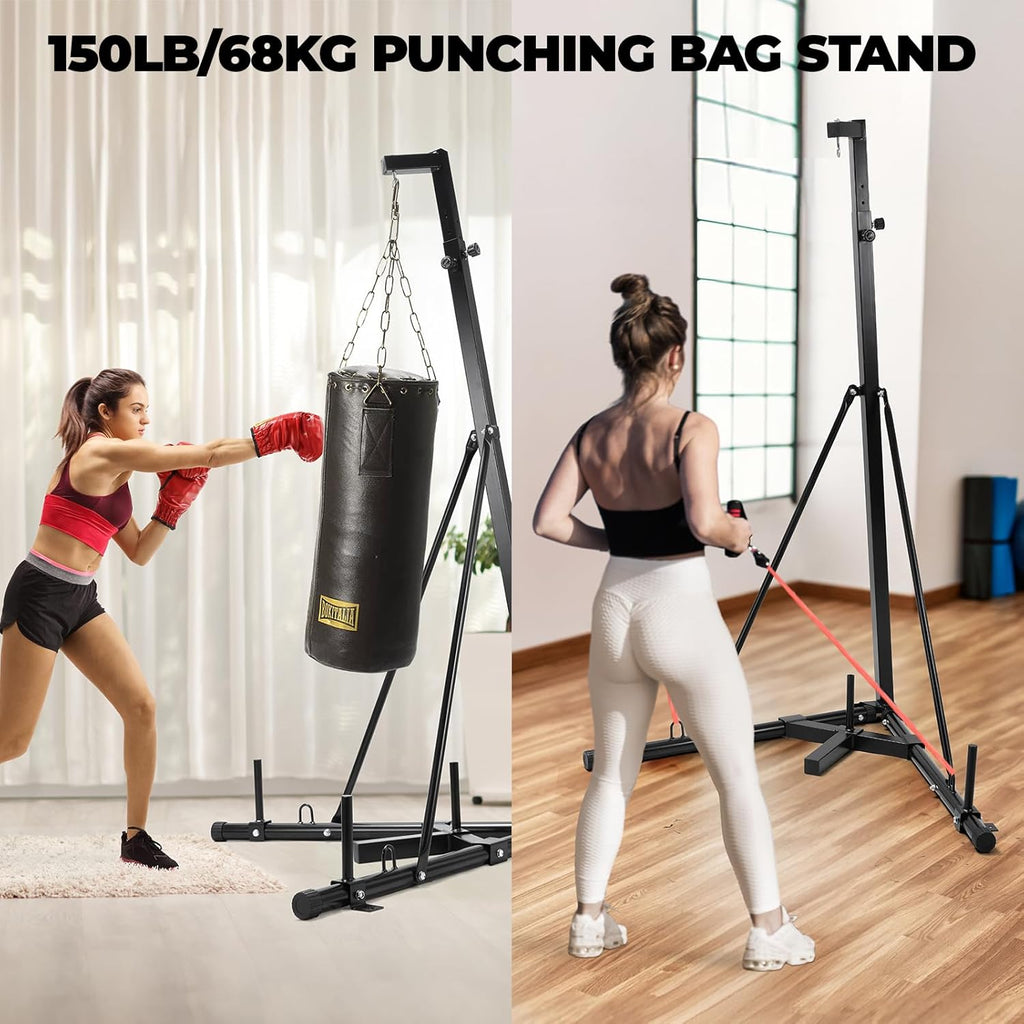 Heavy Duty Adjustable Punching Bag Stand for Home Gym S99667
