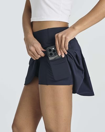 Women's 14" Pleated Tennis Skorts with Pockets V40776