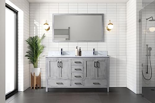 Double Bath Vanity with Carrara Marble Top Q223261