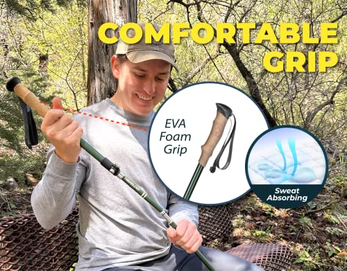 Collapsible Trekking Pole - Lightweight Walking Stick for Hiking K23041