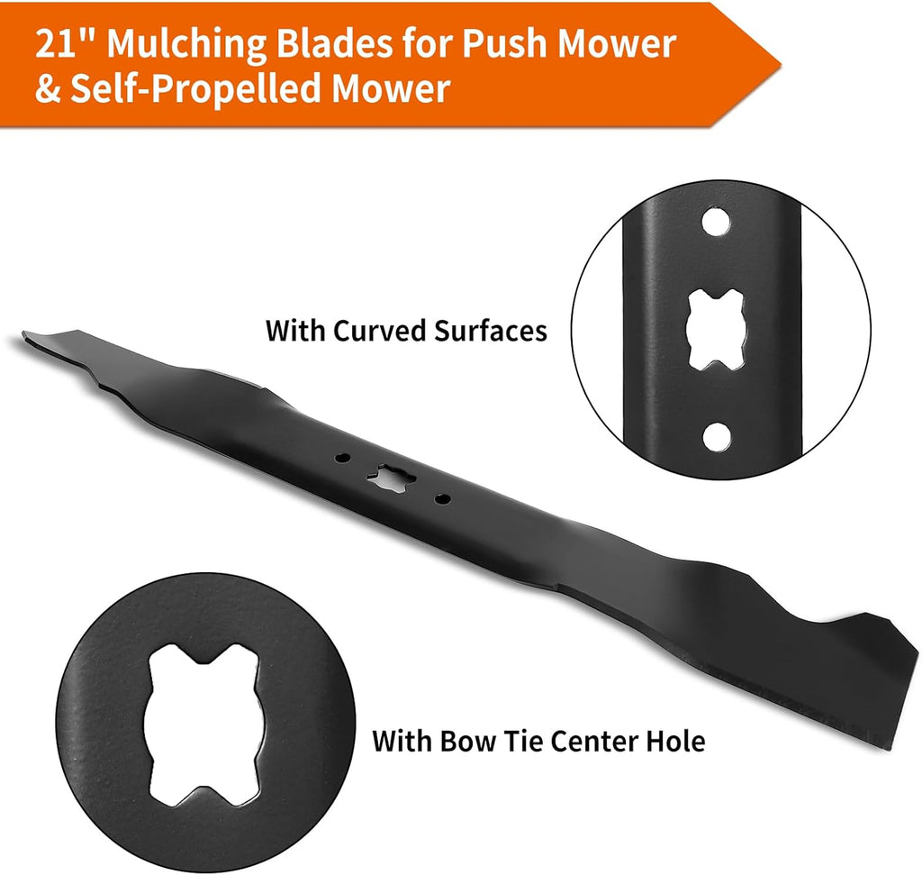 Mower Blade for 21" Deck, Mulching Blade, 1 Pack R46557